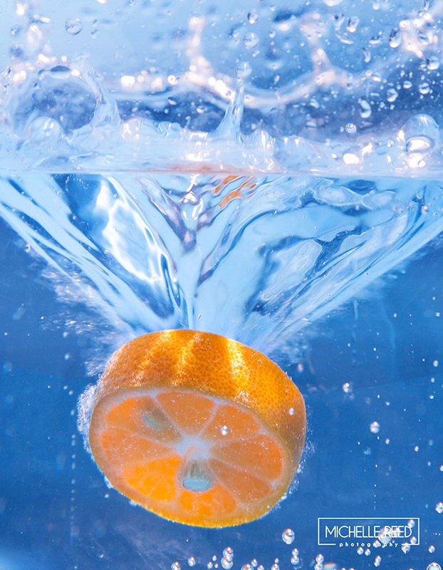 Under water product photography