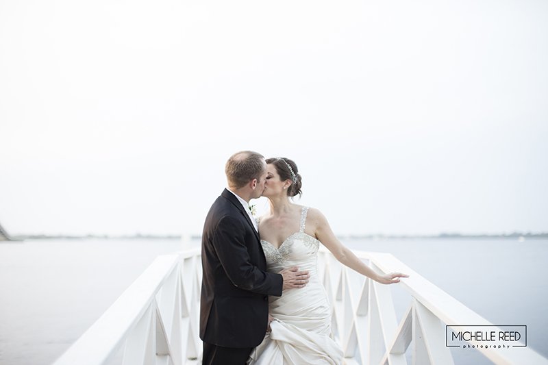 romance photo of bride and groom