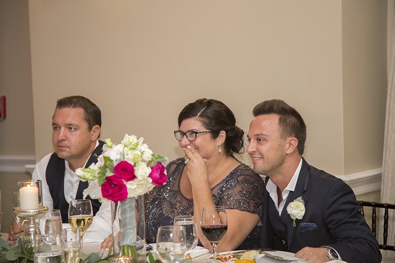 Naples wedding reception