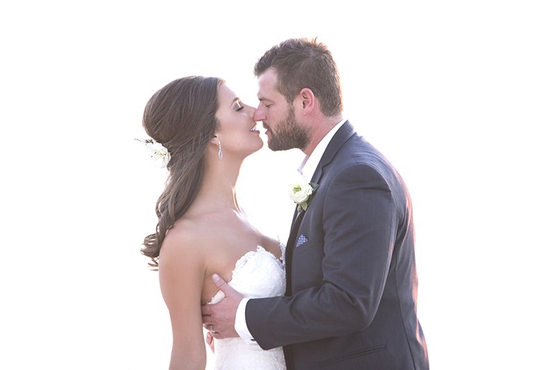 Sexy bride and groom photo