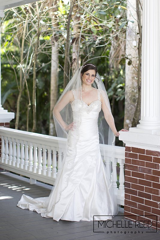 available light bridal portrait