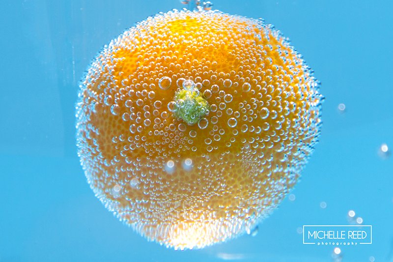 Underwater food photo