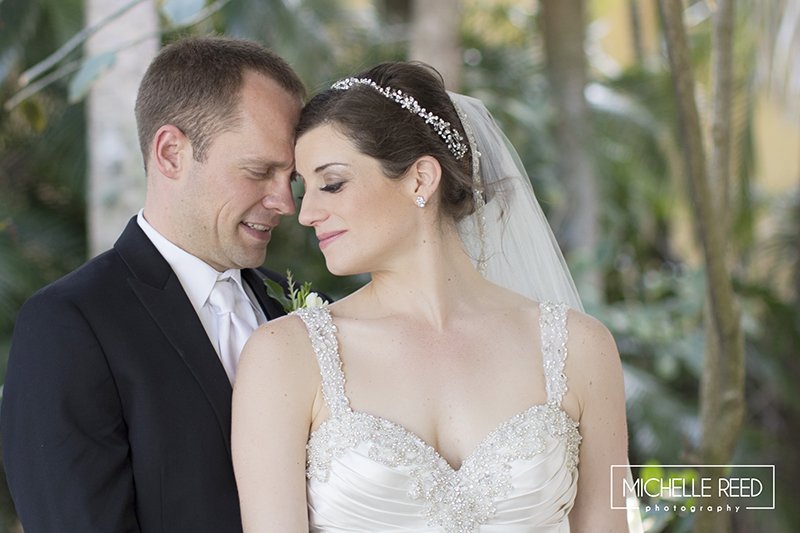 Romance photo of bride and groom