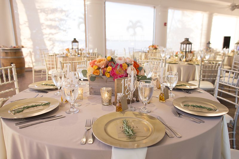 wedding reception table decor