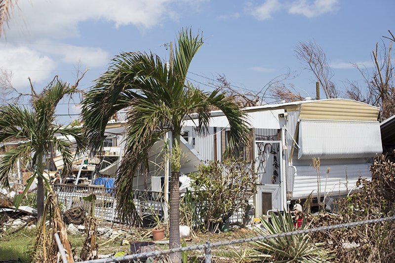 Big Pine Keys damage by hurricane Irma