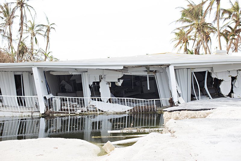 Picture total devastation Florida Keys after hurricane Irma